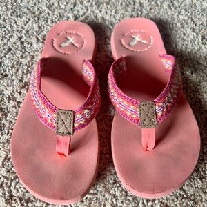 American Eagle Outfitters Pink Sandals with Woven Straps